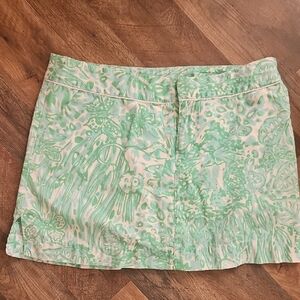 Floral Green Women's Skort
